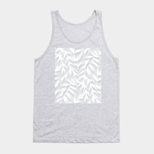 Painted Gray Leaves Tank Top